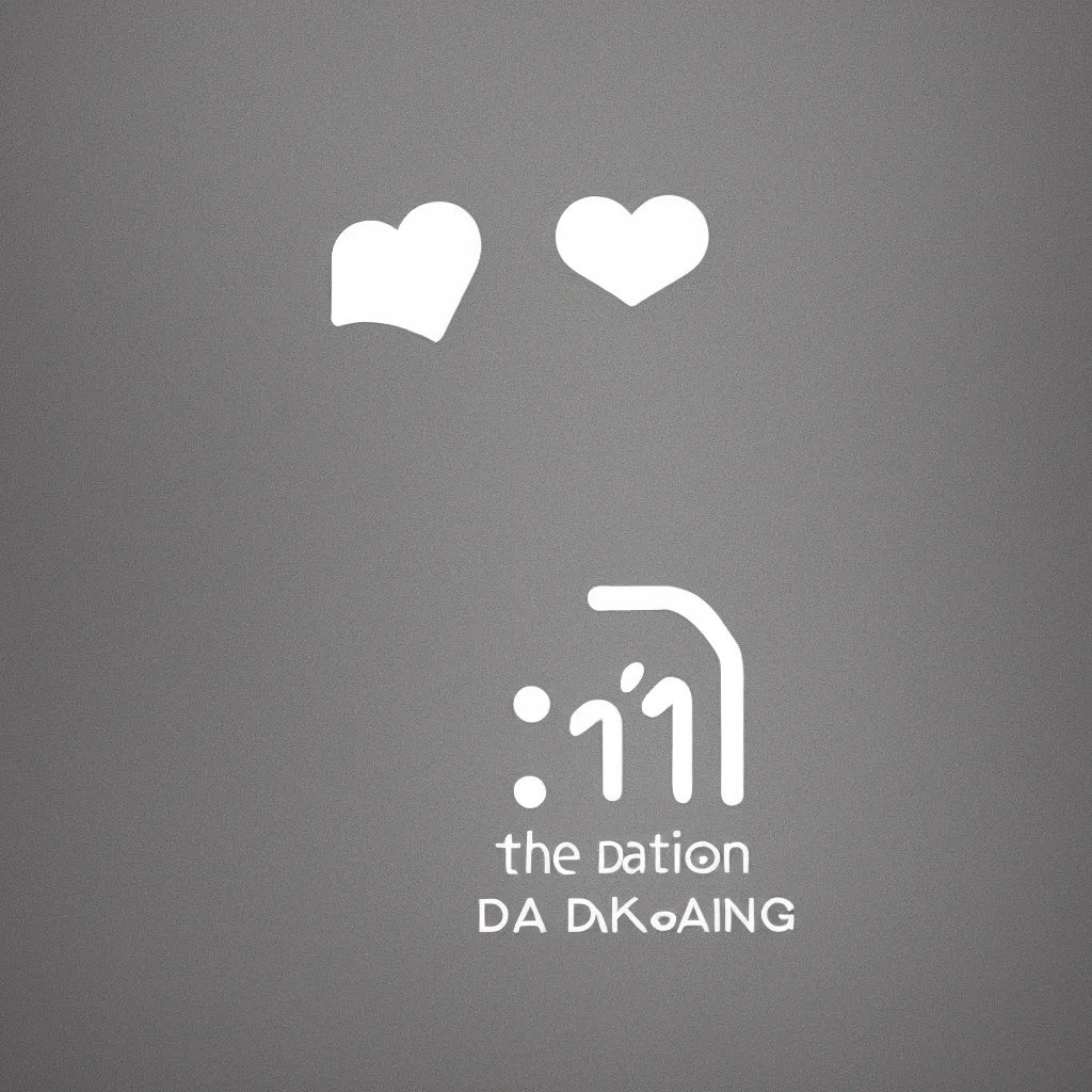 Image similar to the icon og a dating app, minimalistic logo