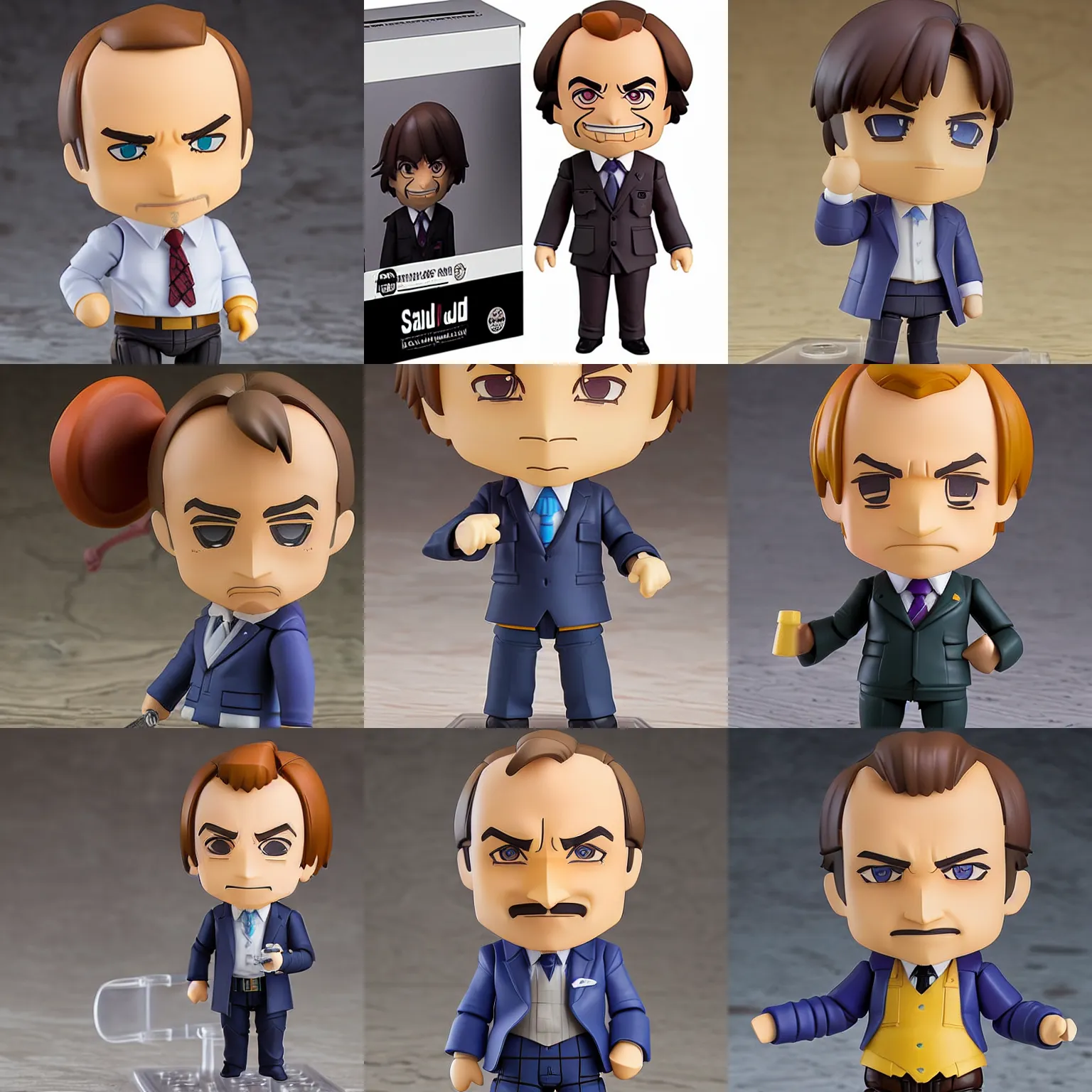 Prompt: saul goodman nendoroid, hd