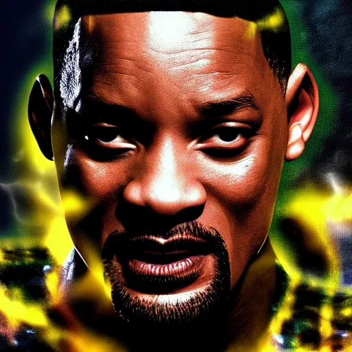 Image similar to Will Smith playing blade Digital art 4K detail