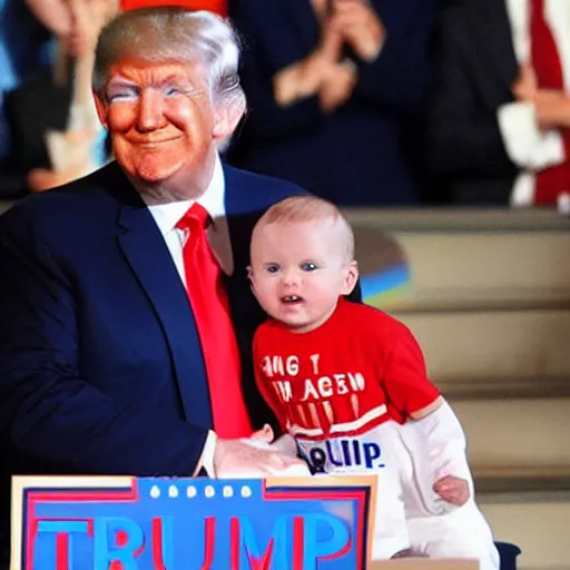 Prompt: baby Trump