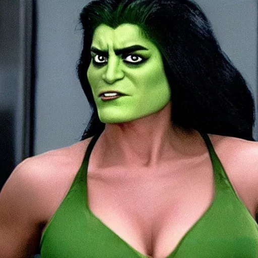 brie larson as she - hulk, movie still, Stable Diffusion