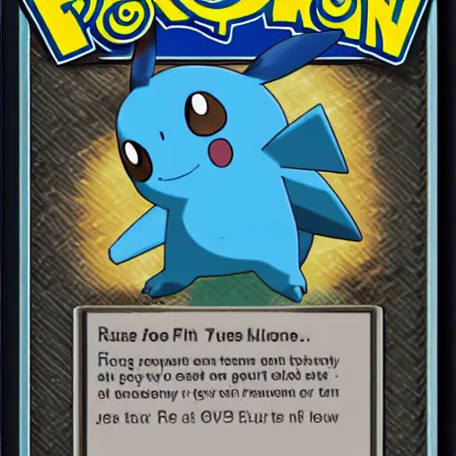 Prompt: Random Pokemon card