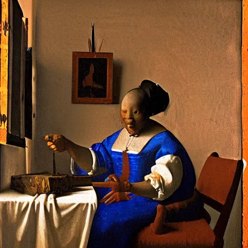 Prompt: Voodoo by Johannes Vermeer, 8k