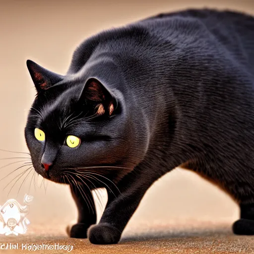 A professional photo of a cute black kitten; cutest