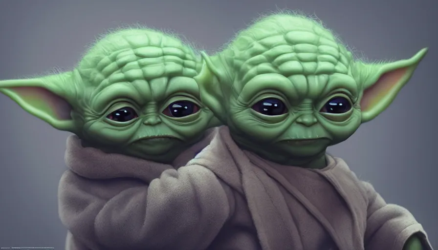 Image similar to Joe Biden is Baby Yoda, hyperdetailed, artstation, cgsociety, 8k