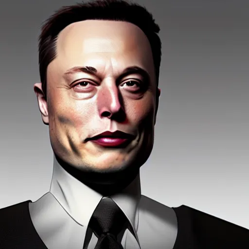 Image similar to android musk. elon musk as an android. concept art. hyper realistic 3 d render. 4 0 0 0 samples, denoising
