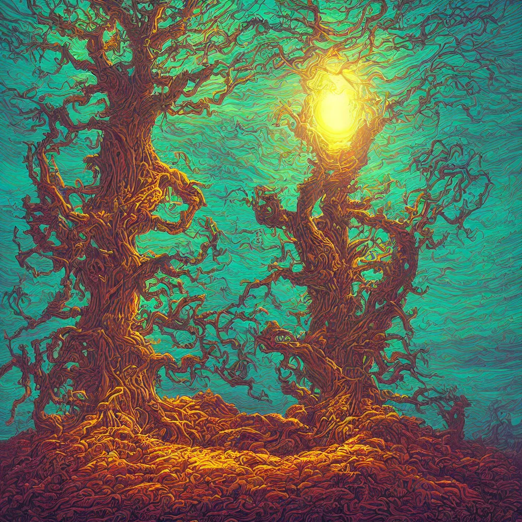 Image similar to tree by Dan Mumford and Paul lehr