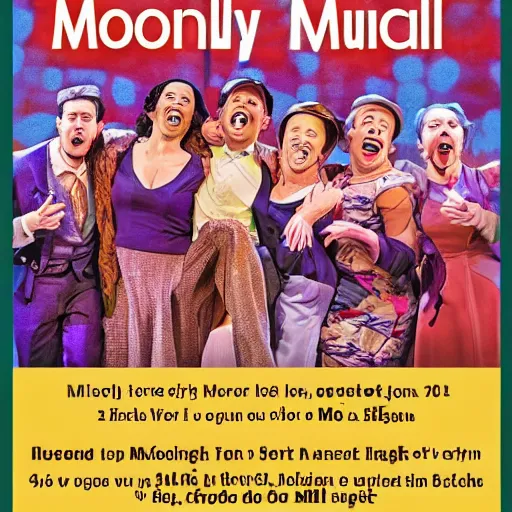 Image similar to mood swing the musical playbill