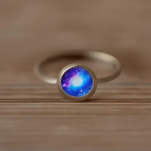 Image similar to a galaxy inside a ring