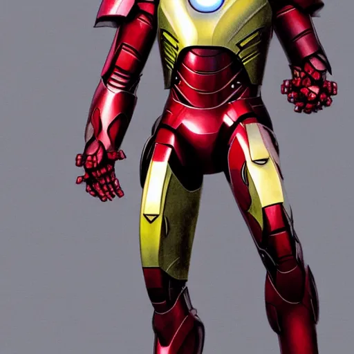 Image similar to iron man armor in the style of medieval knight armor photorealistic very detailed professional photo
