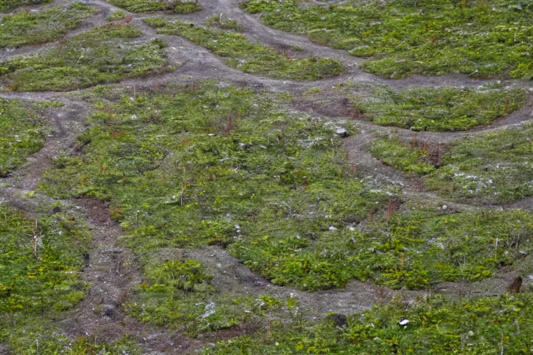 Image similar to plants growing in the Arctic