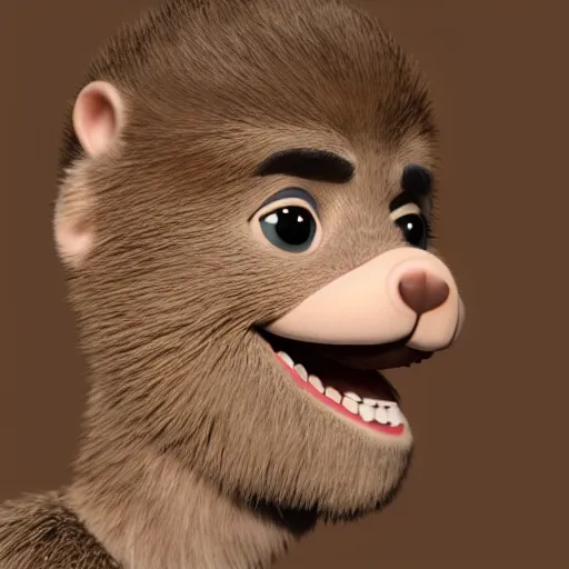 Image similar to hyperrealistic dslr film still of justin bieber disguised as anthropomorphous ( beaver ), stunning 8 k octane comprehensive 3 d render, inspired by istvan sandorfi & greg rutkowski & unreal engine, perfect symmetry, dim volumetric cinematic lighting, extremely hyper - detailed, incredibly real lifelike attributes & flesh texture, intricate, masterpiece, artstation