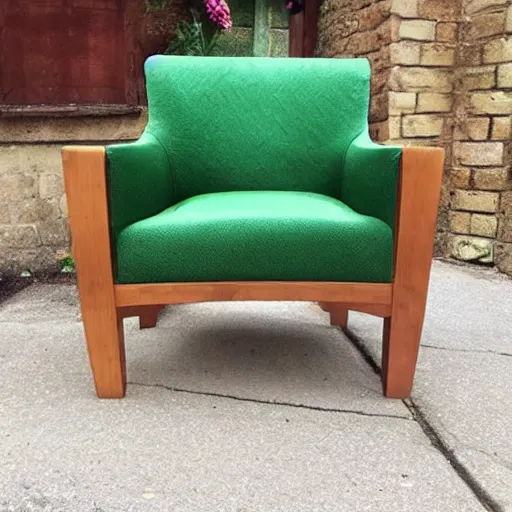 Image similar to armchair in the shape of an avocado