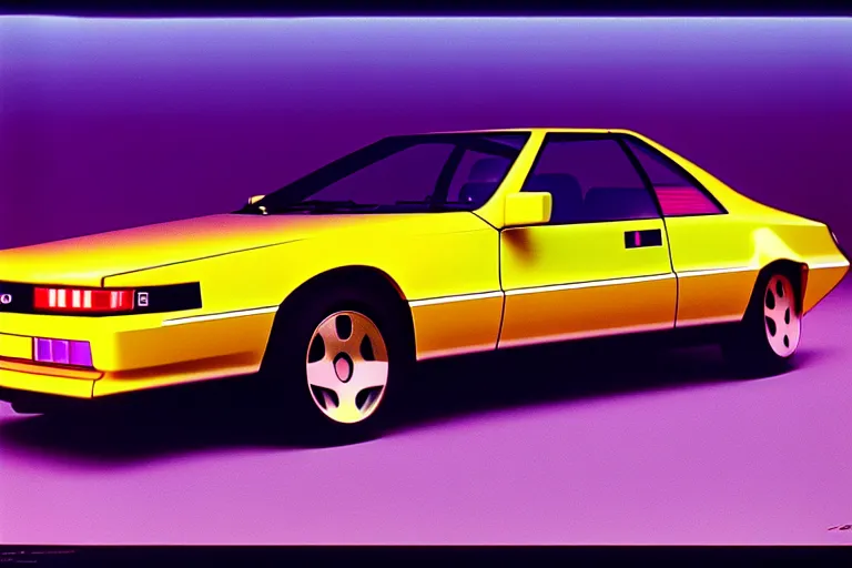 Image similar to designed by giorgetto giugiaro stylized poster of a single toyota soarer concept, thick neon lights, ektachrome photograph, volumetric lighting, f 8 aperture, cinematic eastman 5 3 8 4 film