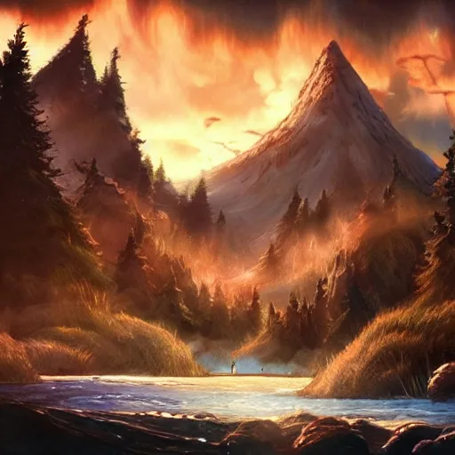 Epic Bob Ross Painting