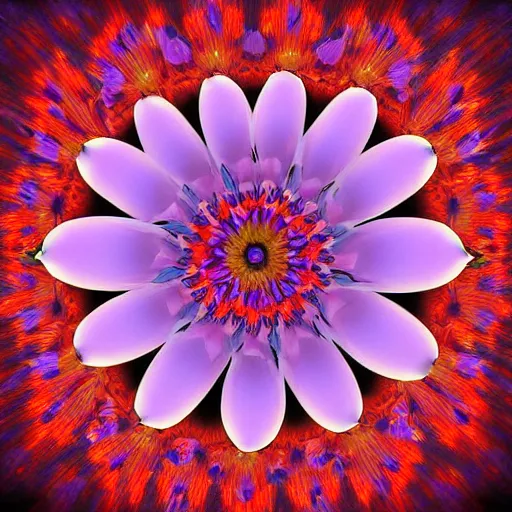 Prompt: beautiful unique unknown flower, digital art, photoshoot