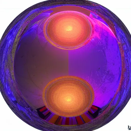 Image similar to psychonautist in a crystal sphere, digital art, award winning, volumetric lighting