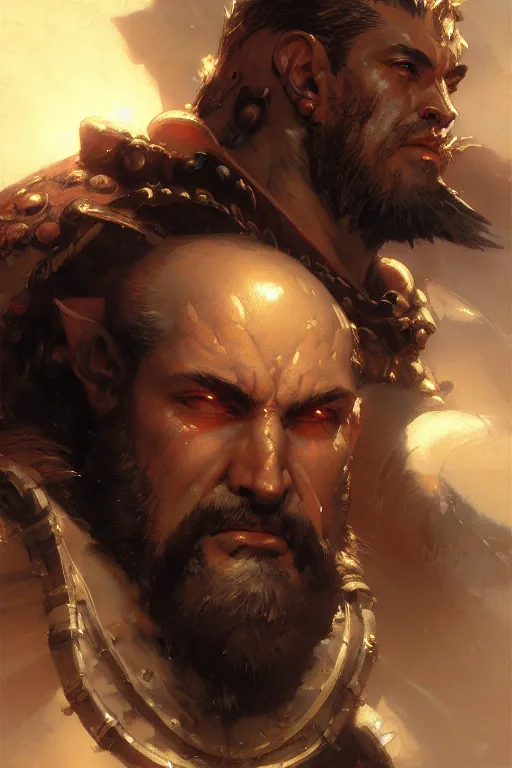 Prompt: extreme close up baron rivendare portrait dnd, painting by gaston bussiere, craig mullins, greg rutkowski, yoji shinkawa