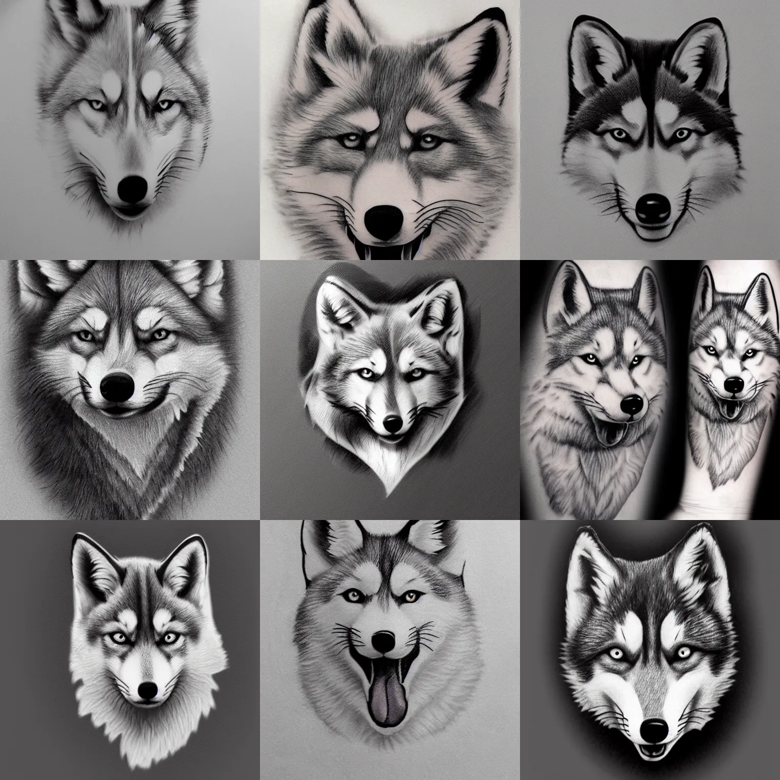 60+ Popular Husky Tattoos in Traditional Styles | Inku Paw