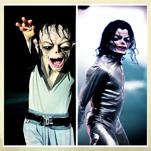 Prompt: “Michael Jackson as Gollum”