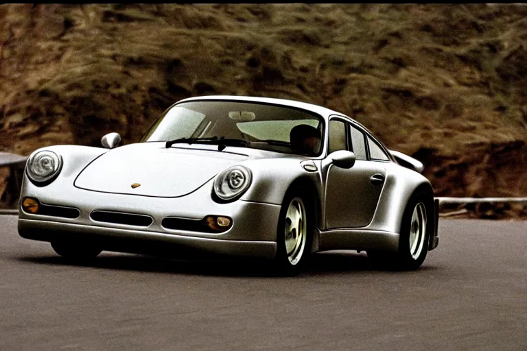 Prompt: Porsche 959 movie still, speed, cinematic Eastman 5384 film