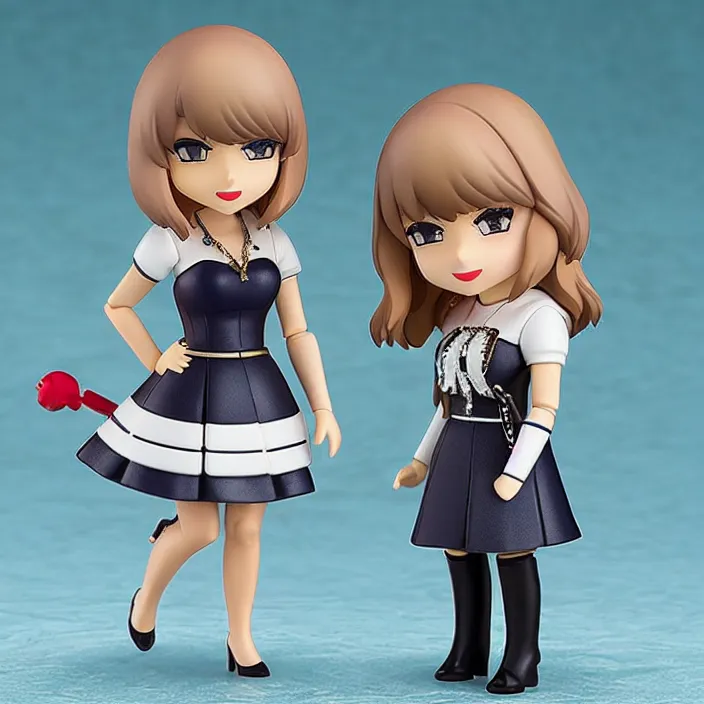 Image similar to Taylor Swift , An Nendoroid of Taylor Swift outfit , figurine, detailed product photo