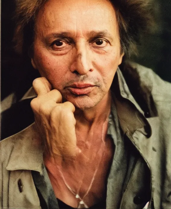 Image similar to portrait of michael cimino photographed by nan goldin