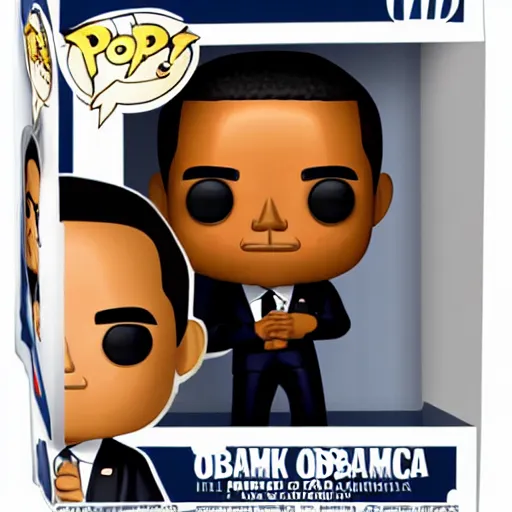Prompt: Barack Obama funko pop