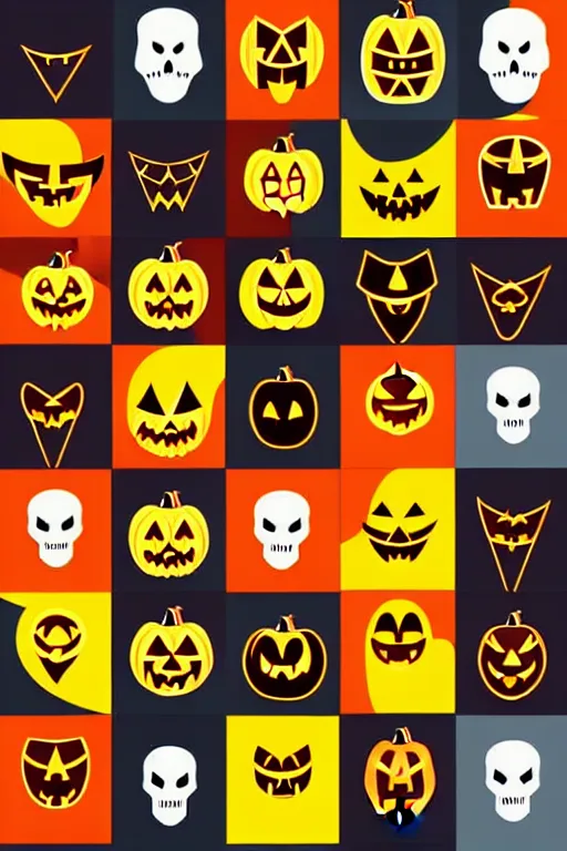 Prompt: illustration halloween sexy icon set, vector art, photoshop files, envato elements, cut, fun, spooky