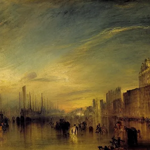 Image similar to sao paulo painted by william turner