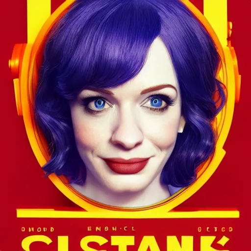 Image similar to 3 d render of christina hendricks as a pixar 2 0 2 2 movie poster, smooth, intricate, octane, reflects, ultra detailed, sharp focus, symmetry