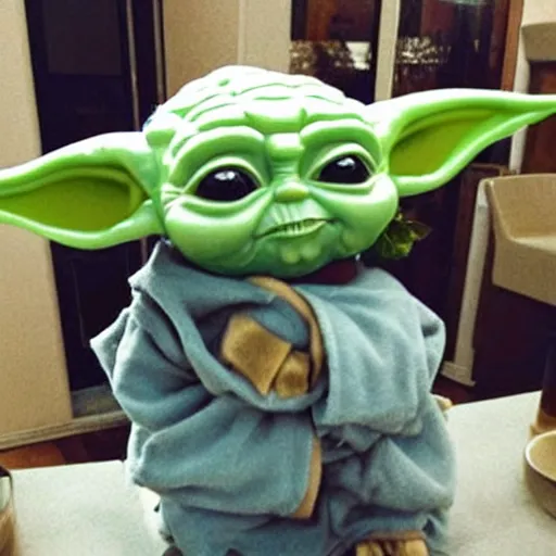 Prompt: balloon baby yoda