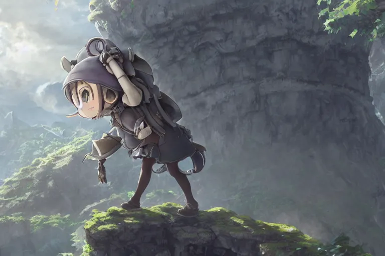 Image similar to made in abyss riko concept art, wlop, trending on artstation, hyperdetailed, Unreal Engine 4k, 8k, ultra HD