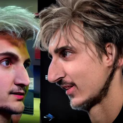 Prompt: xqc and forsen