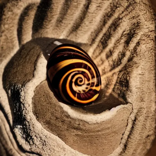 Image similar to professional dramatic photograph of a snail woman hybrid