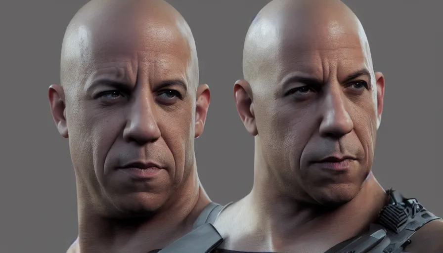 Image similar to Vin Diesel as a deluxe toy, hyperdetailed, artstation, cgsociety, 8k