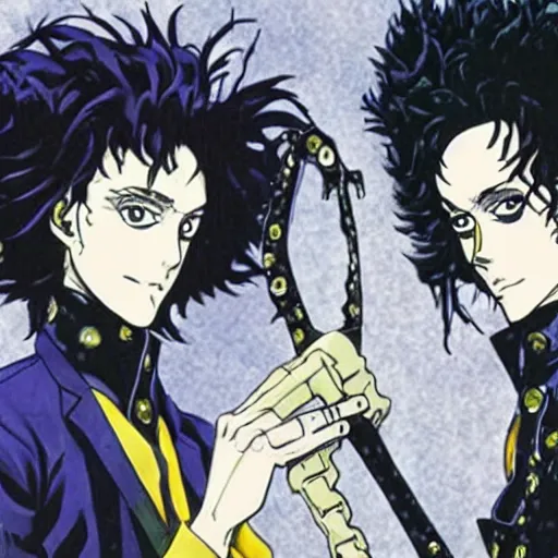 Image similar to edward scissorhands in jojo bizarre adventure