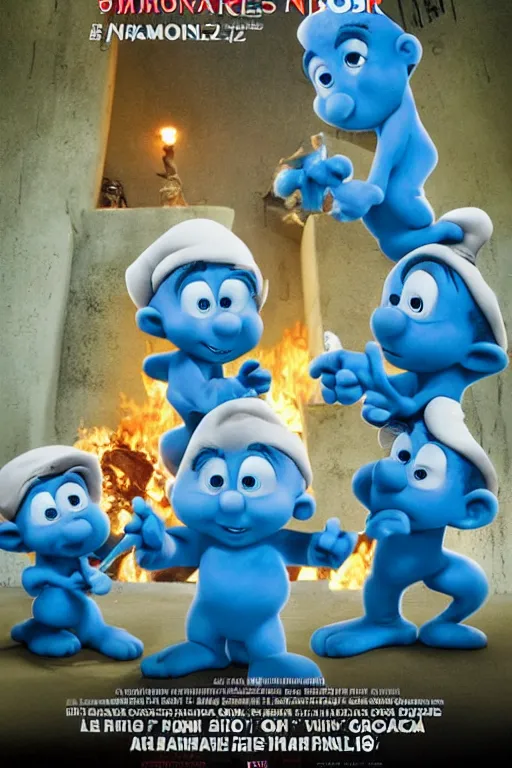 Image similar to Movie poster for The Smurfs: Remembering 9/11