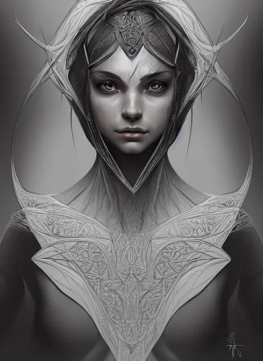 Image similar to symmetry!! full shot sketch!! of a female character, sketch!!, intricate, elegant, highly detailed, digital painting, artstation, concept art, sharp focus, illustration, art by grzegorz przybys and yintiong