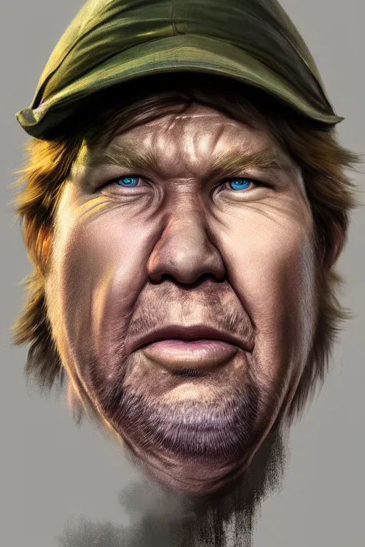 Image similar to ultra detailed close up facial portrait of steve irwin, extremely detailed digital painting, in the style of fenghua zhong and ruan jia and jeremy lipking and peter mohrbacher, mystical colors, rim light, beautiful lighting, 8 k, stunning scene, raytracing, octane, trending on artstation