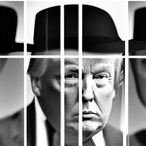 Image similar to donald trump behind bars in the style of an old western film, sad face, pouting