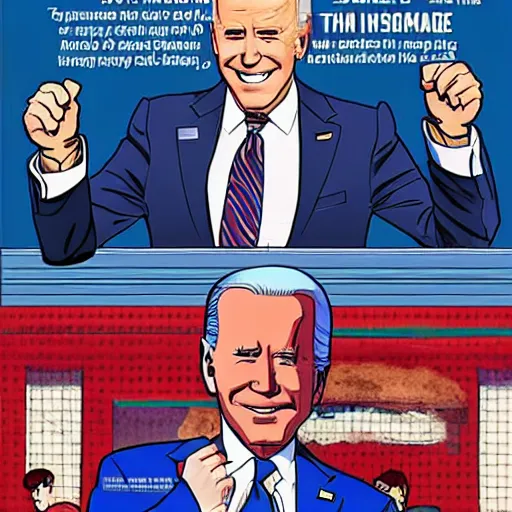 Image similar to joe biden as superman