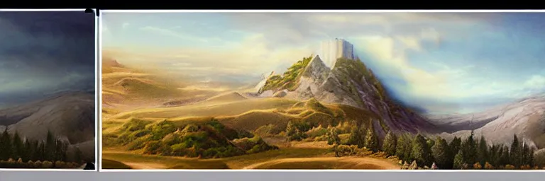 Image similar to matte painting