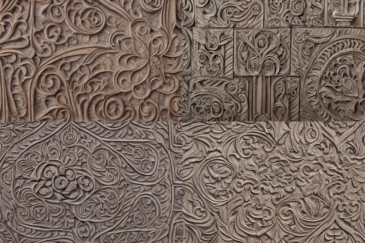 Prompt: intricate carved stone panelling | dwarven |