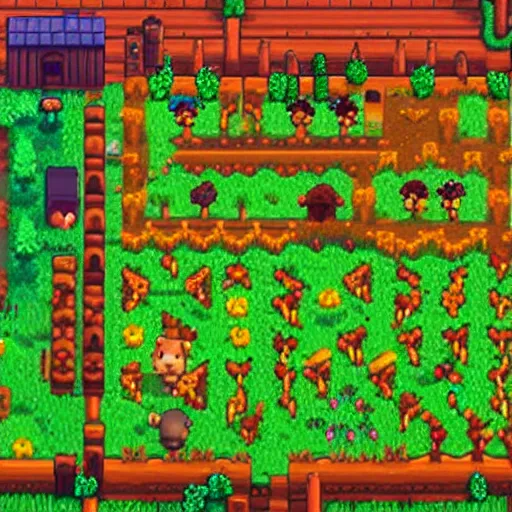 Image similar to a hamster in Stardew Valley