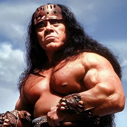 Prompt: danny devito as conan the barbarian