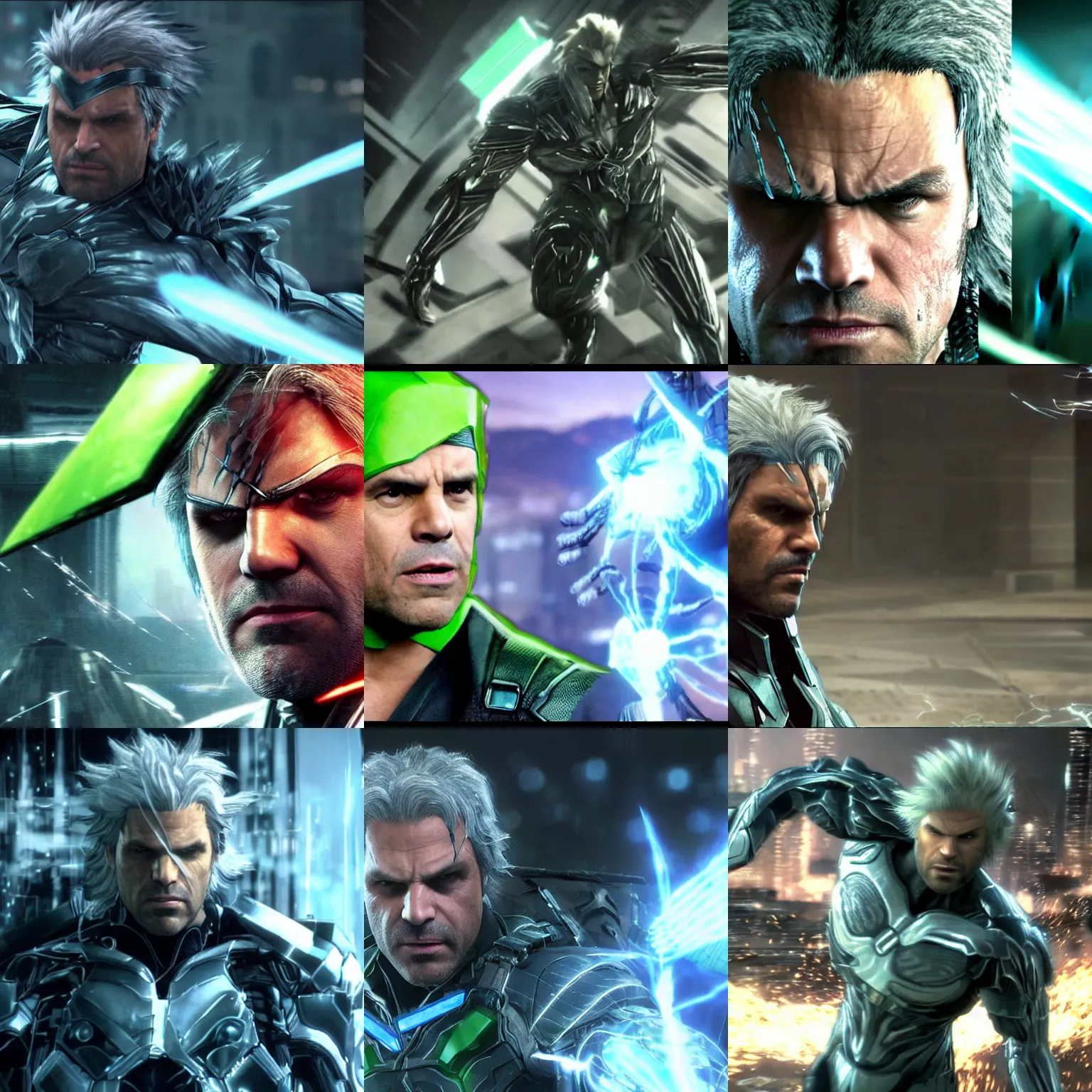 mark ruffalo playing raiden from metal gear rising 