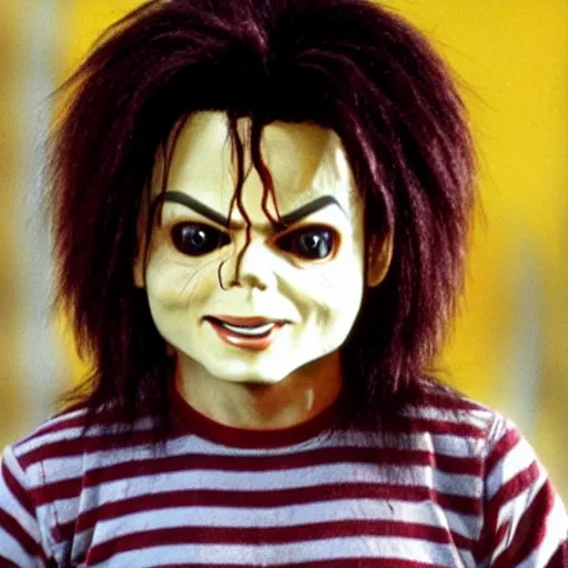 Image similar to Michael Jackson as Chucky