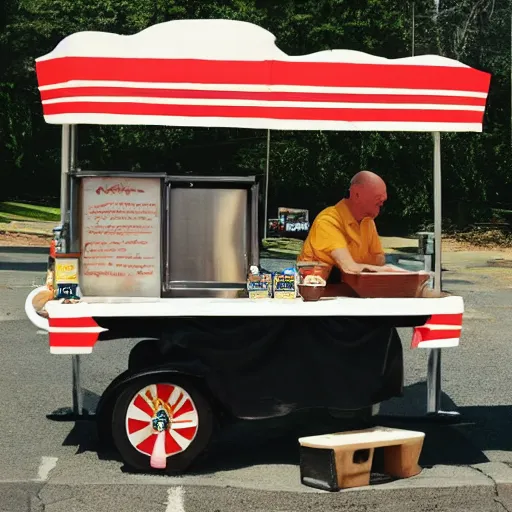 Image similar to mike ehrmantraut hot dog cart