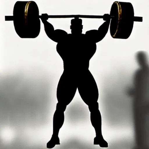 Prompt: strongman lifting 5 0 0 tons